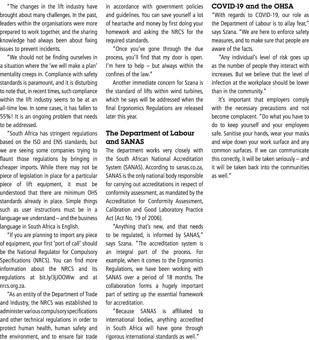  The changes in the lift industry have brought about many challenges  In the past, leaders within the organisations w   