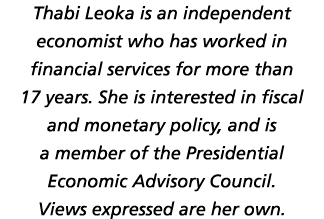 Thabi Leoka is an independent economist who has worked in financial services for more than 17 years  She is intereste   
