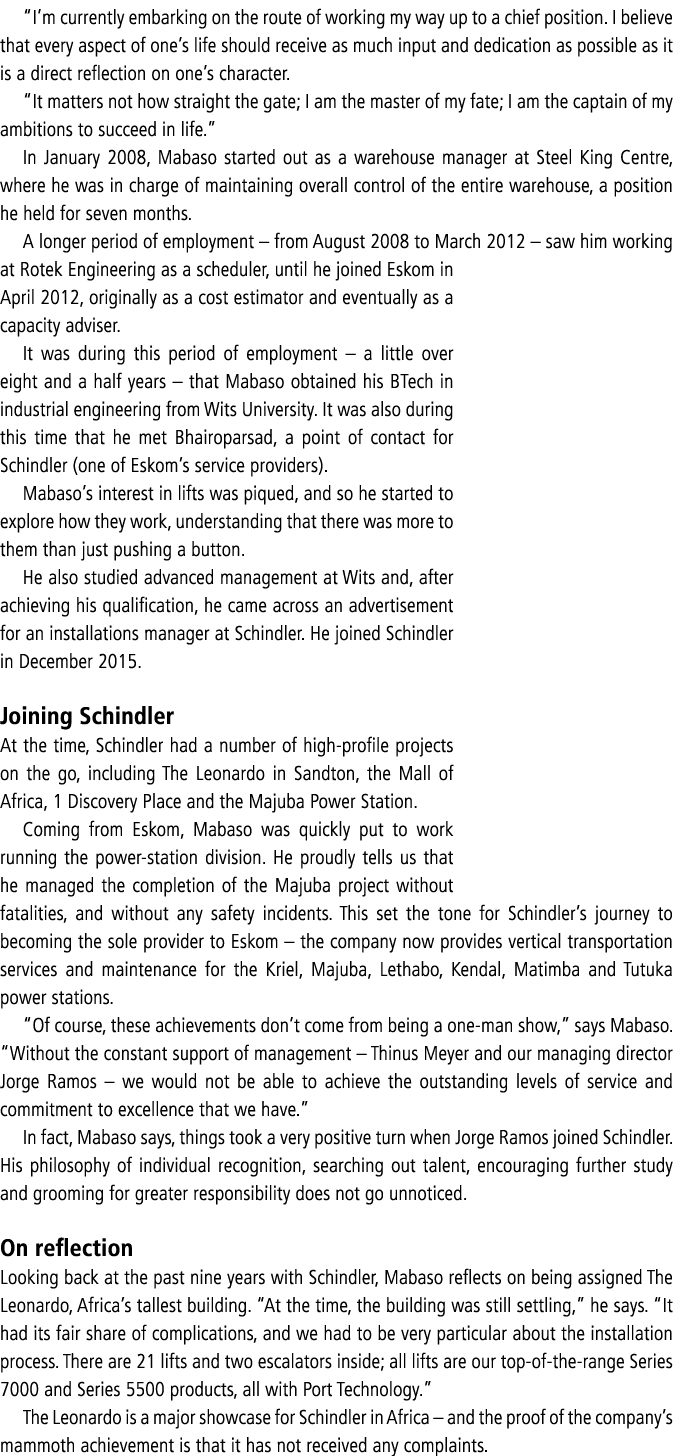  I m currently embarking on the route of working my way up to a chief position  I believe that every aspect of one s    