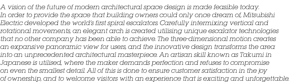 A vision of the future of modern architectural space design is made feasible today  In order to provide the space tha   