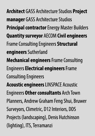 Architect GASS Architecture Studios Project manager GASS Architecture Studios Principal contractor Energy Master Buil...