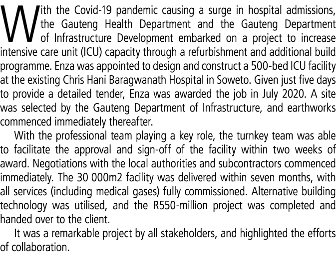 With the Covid 19 pandemic causing a surge in hospital admissions, the Gauteng Health Department and the Gauteng Depa...