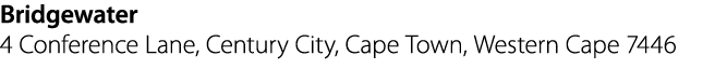 Bridgewater 4 Conference Lane, Century City, Cape Town, Western Cape 7446
