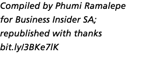 Compiled by Phumi Ramalepe for Business Insider SA; republished with thanks bit.ly/3BKe7lK