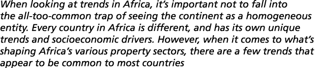 When looking at trends in Africa, it s important not to fall into the all-too-common trap of seeing the continent as    
