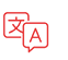 Translation line icon set  Included the icons as translate, translator, language, bilingual, dictionary, communication, bi-racial and more 