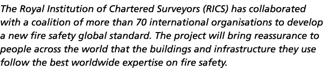 The Royal Institution of Chartered Surveyors (RICS) has collaborated with a coalition of more than 70 international o   