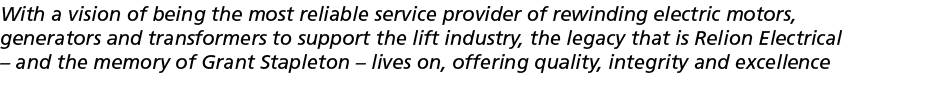 With a vision of being the most reliable service provider of rewinding electric motors, generators and transformers t   