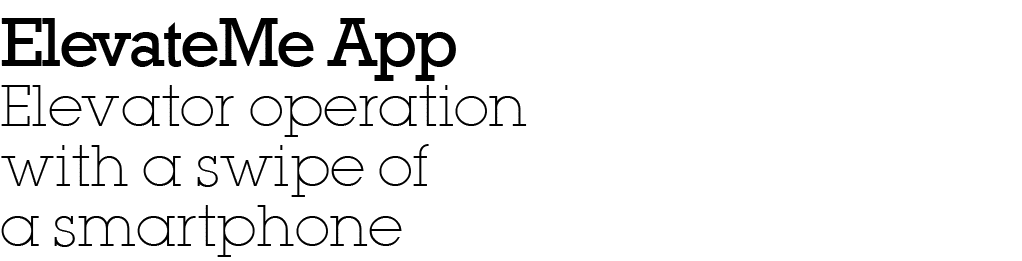 ElevateMe App Elevator operation with a swipe of a smartphone