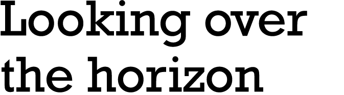 Looking over the horizon