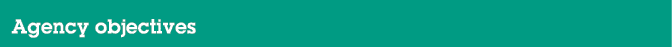 Agency objectives
