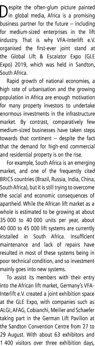 Despite the often-glum picture painted in global media, Africa is a promising business partner for the future   inclu   