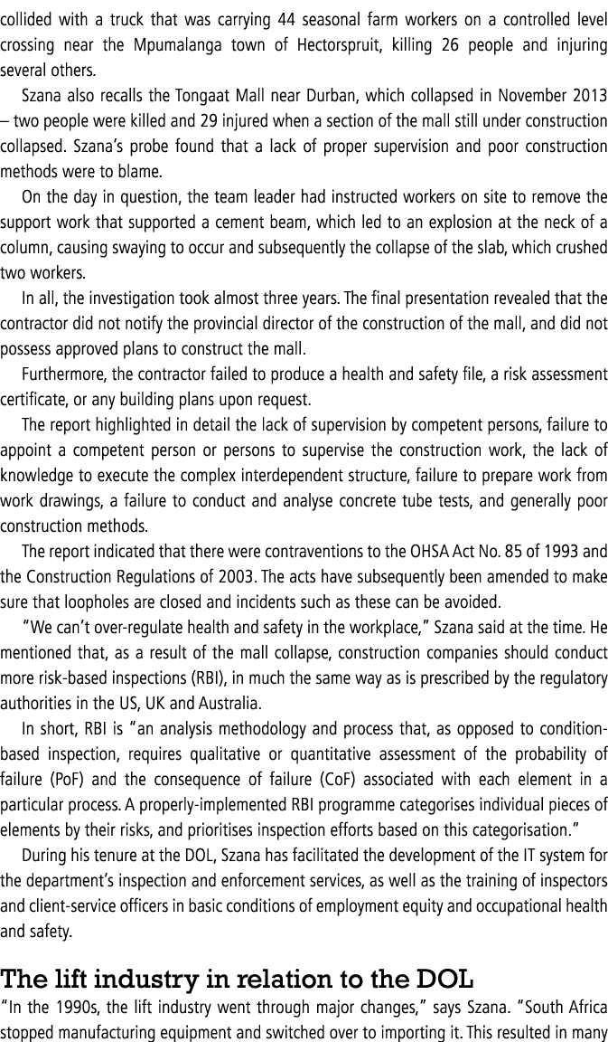 collided with a truck that was carrying 44 seasonal farm workers on a controlled level crossing near the Mpumalanga t...