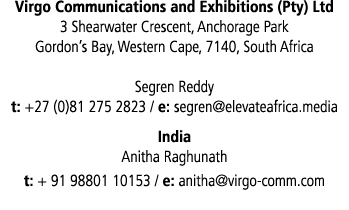 Virgo Communications and Exhibitions (Pty) Ltd 3 Shearwater Crescent, Anchorage Park Gordon’s Bay, Western Cape, 7140...