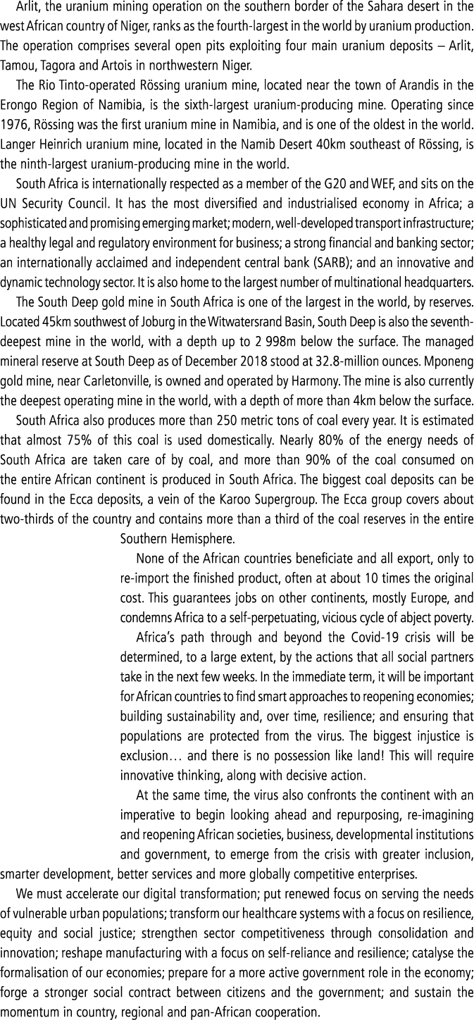 Arlit, the uranium mining operation on the southern border of the Sahara desert in the west African country of Niger,   