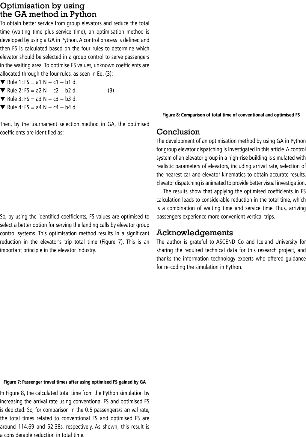 Optimisation by using the GA method in Python To obtain better service from group elevators and reduce the total time   