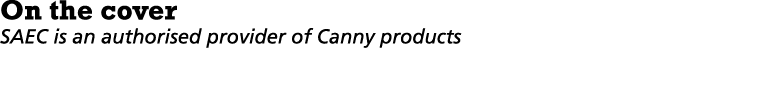 On the cover SAEC is an authorised provider of Canny products