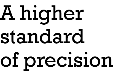 A higher standard of precision