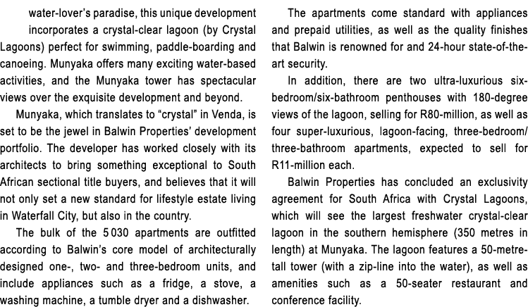 water lover’s paradise, this unique development incorporates a crystal clear lagoon (by Crystal Lagoons) perfect for ...