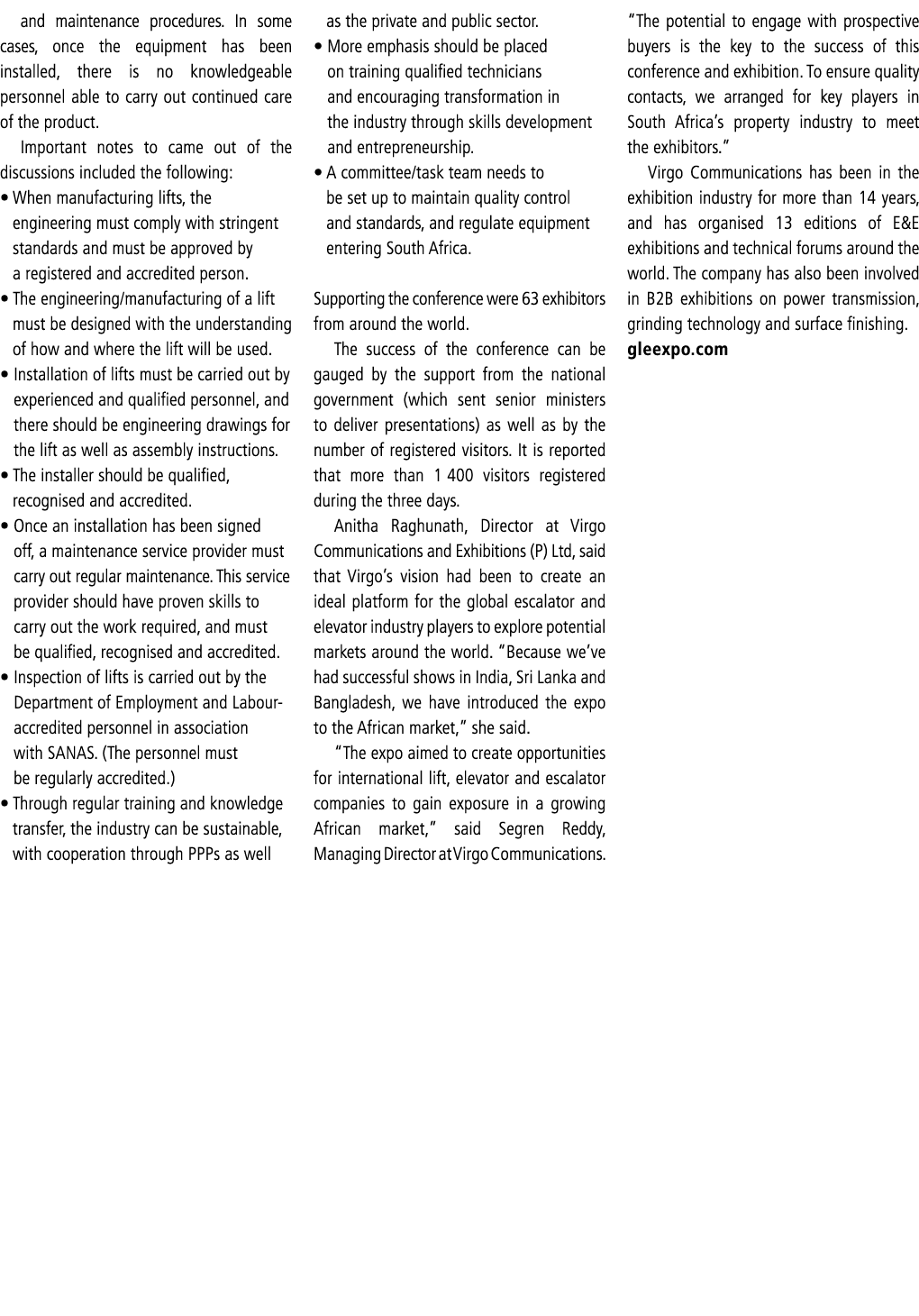 and maintenance procedures. In some cases, once the equipment has been installed, there is no knowledgeable personnel...