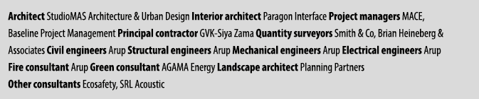 Architect StudioMAS Architecture & Urban Design Interior architect Paragon Interface Project managers MACE, Baseline ...