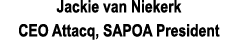 Jackie van Niekerk CEO Attacq, SAPOA President