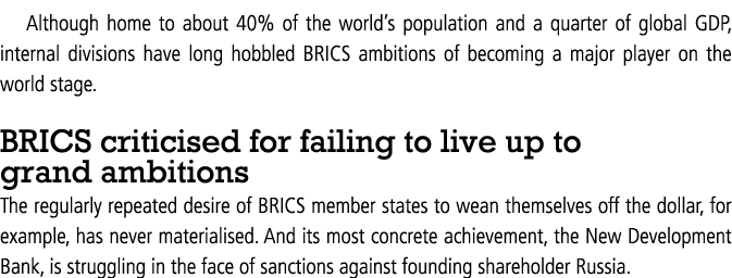 Although home to about 40% of the world’s population and a quarter of global GDP, internal divisions have long hobble...